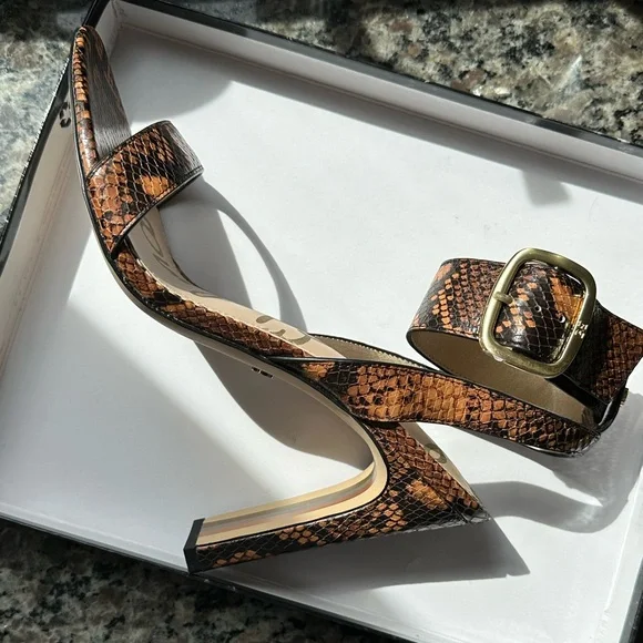 Sam Edelman new in box leather sandals, size 10. Tried, but never worn out. - Picture 1 of 6